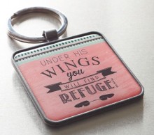 ΜΠΡΕΛΟΚ ΜΕΤΑΛΛΙΚΟΣ: Under His Wings keyring_under_his_wings