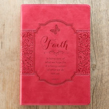 ΣΗΜΕΙΩΜΑΤΑΡΙΟ ΔΕΡΜΑΤΙΝΟ: Faith (Pink) luxleather_faith