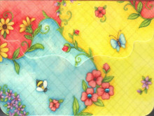 ΜΠΛΟΚΑΚΙ ΜΕ ΜΑΓΝΗΤΗ: Butterflies purse_pad_butterflies