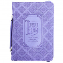 ΘΗΚΗ ΑΓ. ΓΡΑΦΗΣ: Trust In The Lord (Medium, μωβ) biblecover_trust_in_the_lord