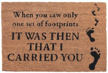 ΠΑΤΑΚΙ ΕΙΣΟΔΟΥ: Footprints doormat_footprints