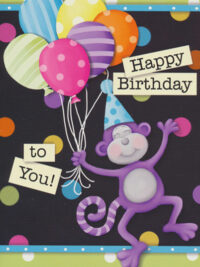 ΚΑΡΤΑ ΓΕΝΕΘΛΙΩΝ: Happy Birthday To You! (Μαϊμού)