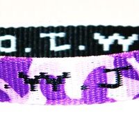 ΒΡΑΧΙΟΛΙ ΥΦΑΣΜΑΤΙΝΟ: W.W.J.D. (Παραλλαγή Μωβ)