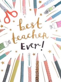 ΚΑΡΤΑ ΕΥΧΑΡΙΣΤΗΡΙΩΝ:  Best Teacher Ever