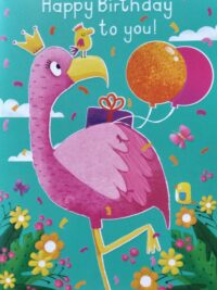 ΚΑΡΤΑ ΓΕΝΕΘΛΙΩΝ: Happy Birthday To You (Φλαμίνγκο)