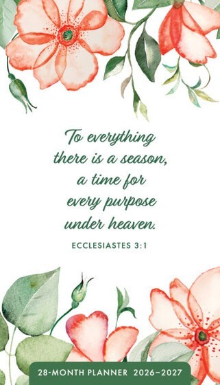 DAILY PLANNER 2026-2027: Floral