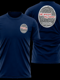 T-SHIRT: He Knows My Name (Blue Black)