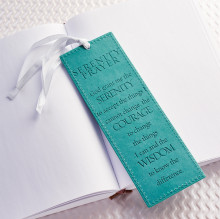 ΣΕΛΙΔΟΔΕΙΚΤΗΣ ΔΕΡΜΑΤΙΝΟΣ: Serenity Prayer leather_bookmark_serenity_prayer
